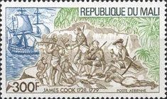 James Cook on Shore of Sandwich Islands