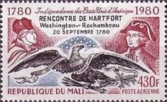 Rochambeau, George Washington and Eagle
