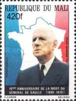 General Charles de Gaulle (1890-1970), Map and Flag