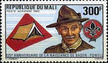 Lord Baden-Powell (1857-1941) and Tent