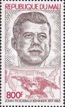 President Kennedy (1917-1963), Eagle and Map