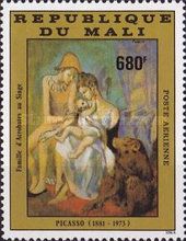 'The Aacrobat's family with a monkey' (1905)