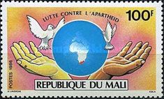 Peace Doves, Hands, Map of Africa