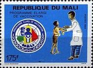 Emblem and Child Being Vaccinated