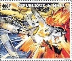 Exploding Focke-Wulf FW 190 and Hawker Tempest