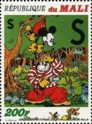 Letters: Lowercase "s", Capital "S" - Mickey above the Crook