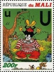 Letters: Lowercase "u", Capital "U" - Mickey falls on Crook