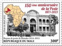 Bamako Post Office 1914 and Map