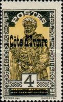 Stamp of Upper Volta overprinted