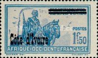 Stamp of Upper Volta overprinted