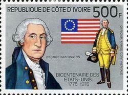 George Washington and the American Flag