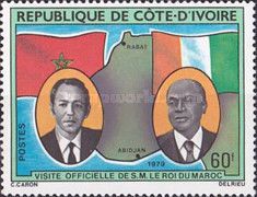 King Hassan II and President Houphouet-Boigny