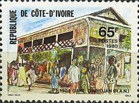 Abidjan Railroad Station, 1904