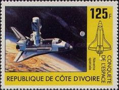 Columbia Space Shuttle Above Earth