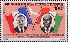 Visit of french president Mitterand