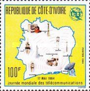 Map of Ivory Coast
