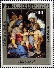 Holy family with angels by Andreas del Sarto