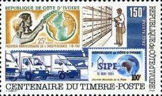 First Ivory Coast postage stamp