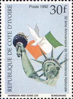 Flag and Statue of Liberty