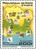 Map of tourist sites