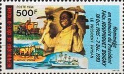 President Felix Houphouet-Boigny
