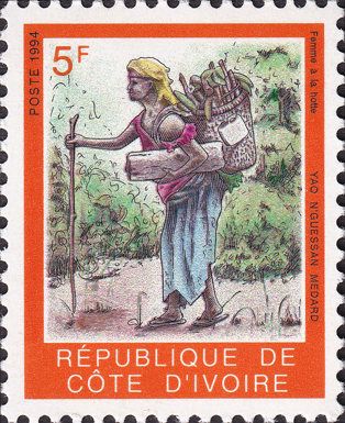 Woman Carrying Basket