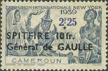 French Colony Residents and the NY Skyline overprinted