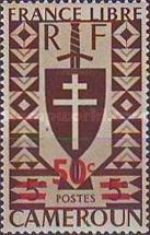 Lorraine Cross and Joan of Arc's Shield surcharge