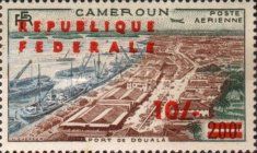 Douala Harbour with British surcharge