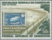 Stamp of 1926 and Wouri Bridge