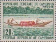 Pirogue on Sanaga River