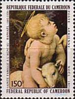 Christ Child with Lamb, detail from Holy Family by Raphael