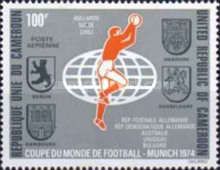 Soccer Player and Arms of Berlin, Hamburg, Hannover and Duss
