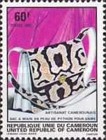 Snake skin handbag