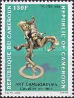 Wood equestrian figure