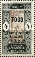 Stamp of Dahomey overprinted