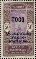 Stamp of Dahomey overprinted