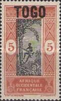 Stamp of Dahomey overprinted
