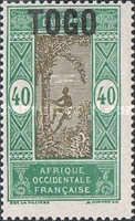 Stamp of Dahomey overprinted