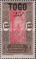 Stamp of Dahomey overprinted