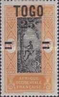 Stamp of Dahomey overprinted