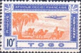 Plane and caravan, date palm