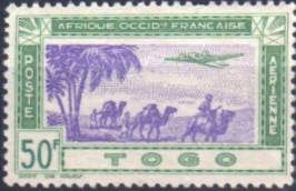 Plane and caravan, date palm