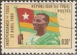 Sylvanus Olympio (1902-1963), President; national flag