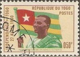 Sylvanus Olympio (1902-1963), President; national flag