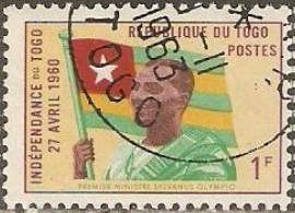 Sylvanus Olympio (1902-1963), President; national flag