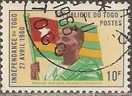 Sylvanus Olympio (1902-1963), President; national flag