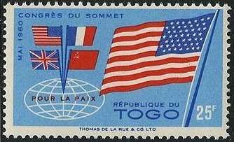 Flag of the United States and flags of the 4 powers