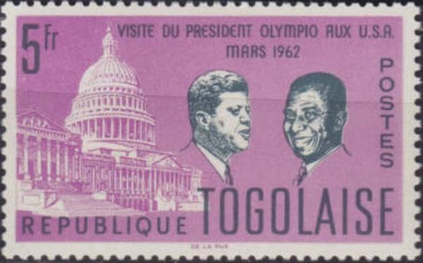 Sylvanus Olympio state visit in USA