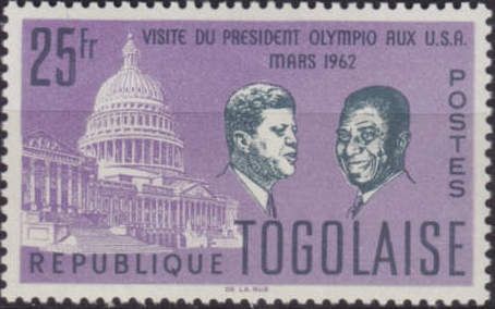 Sylvanus Olympio state visit in USA